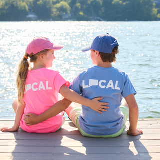Youth Vintage Washed CT Local Tee Pink