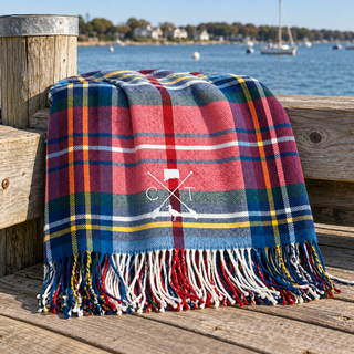 CT Plaid Throw Blanket