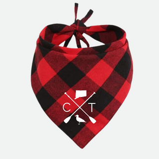 Winter Plaid Connecticut Dog Bandana