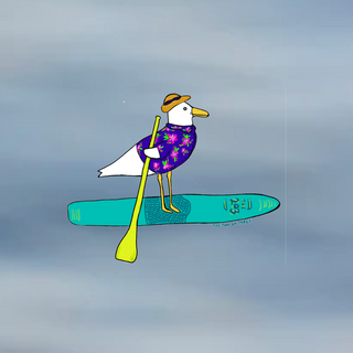 Summer CT Seagull Stickers