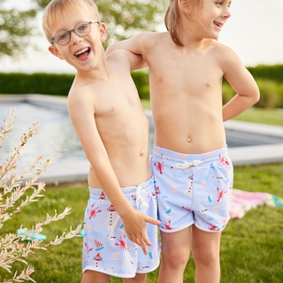 Boy’s Drawstring Swim Trunks