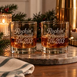 Rockin' Around The 203 Whiskey Glasses